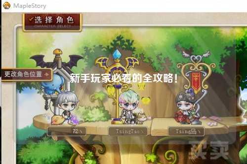 新手玩家必看的全攻略！