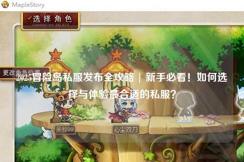2025冒险岛私服发布全攻略 | 新手必看!如何选择与体验最合适的私服?